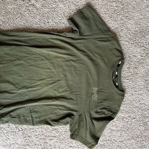 Puma Men's Olive Green Crew Neck T-Shirt